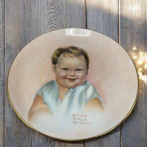 1987 Hamilton Collection Bundles of Joy Plate Dish Bessie Pease Gutmann Vintage
